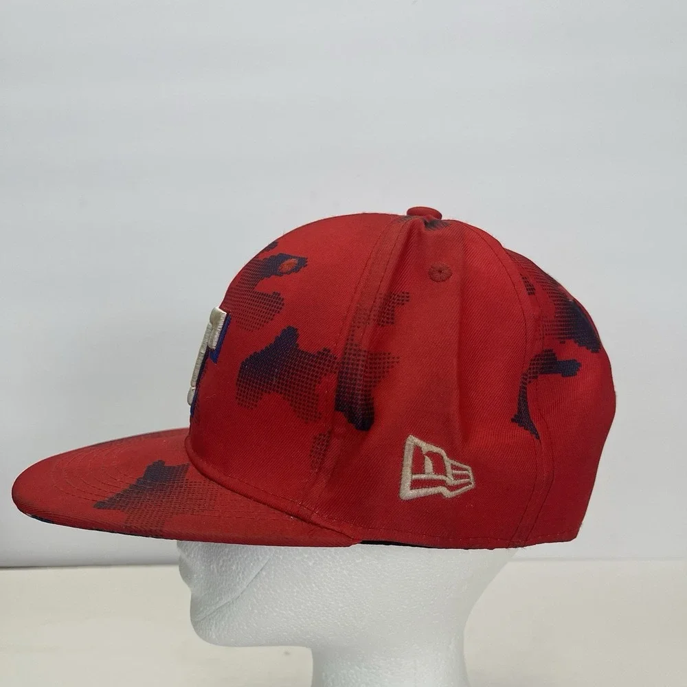 Texas Rangers MLB Snapback Baseball Hat‎ New Era Adjustable Red Blue Camo